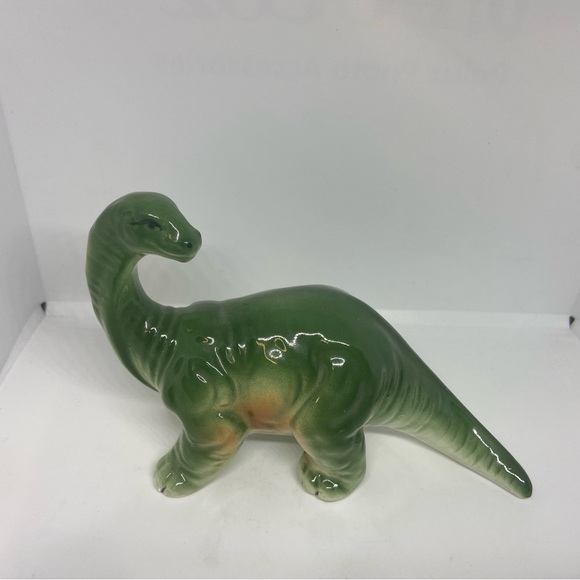 Vintage Ceramic Long Neck Dinosaur Boy’s Room Decor Shelf Sitter Knickknack Kids - Picture 2 of 9